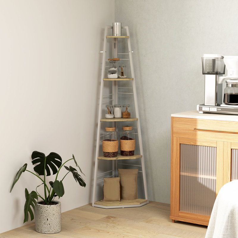 37.5cm W Steel Shelving Unit, Natural