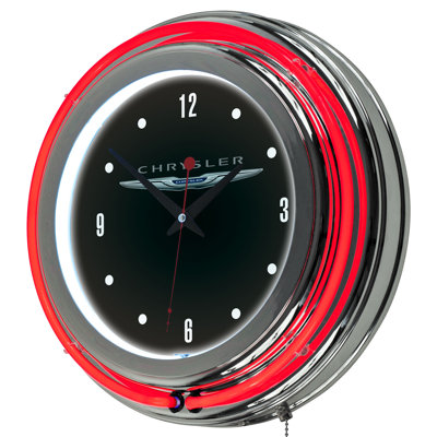 Horloge murale 14,5 po chrysler néon