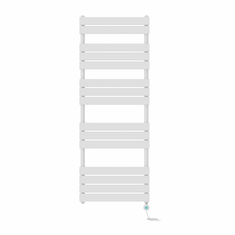 Flat Panel Towel Rail Heated Towel Rails, 160cm H x 60cm W x 6.2cm D, White