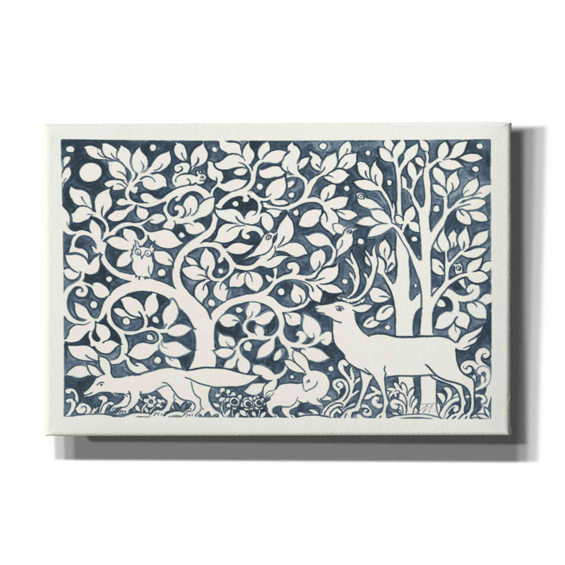 «Forest Life IV» par Miranda Thomas - reproduction d'art sur toile tendue, H 12 po x l 18 po x P 0,75 po