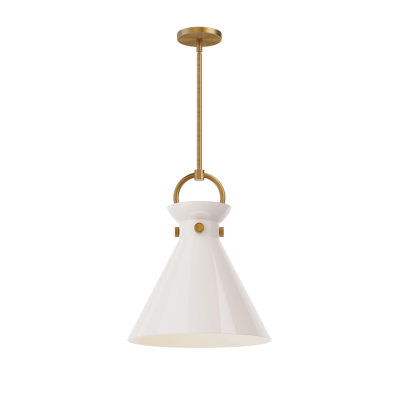 Tiney Single Light Glass Steel Pendant