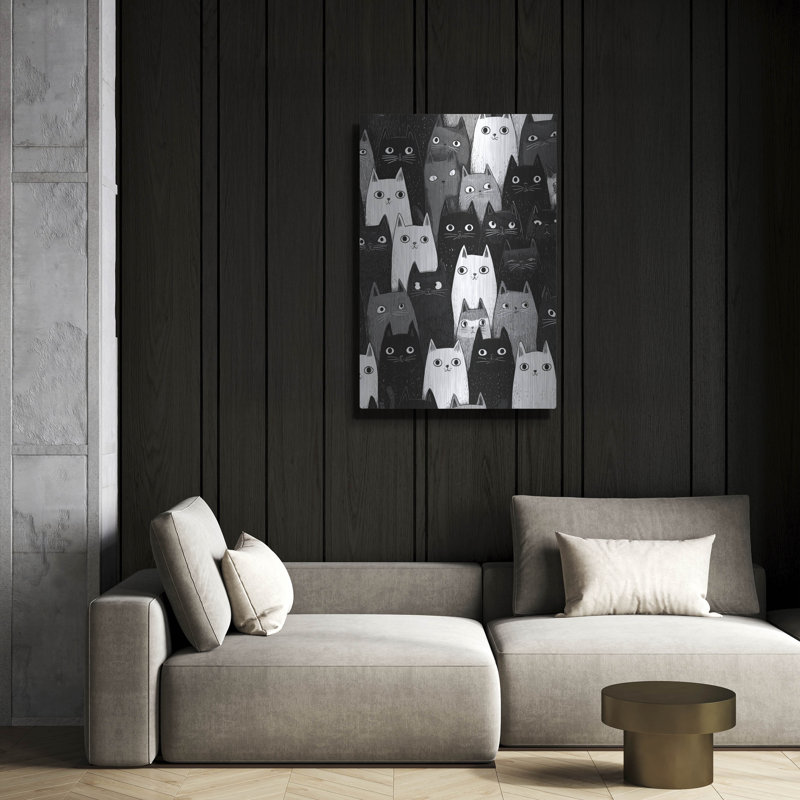  «Kitty Litter» par Rich Monet, art mural en métal, 16 po x 24 po, H 24 po x l 16 po