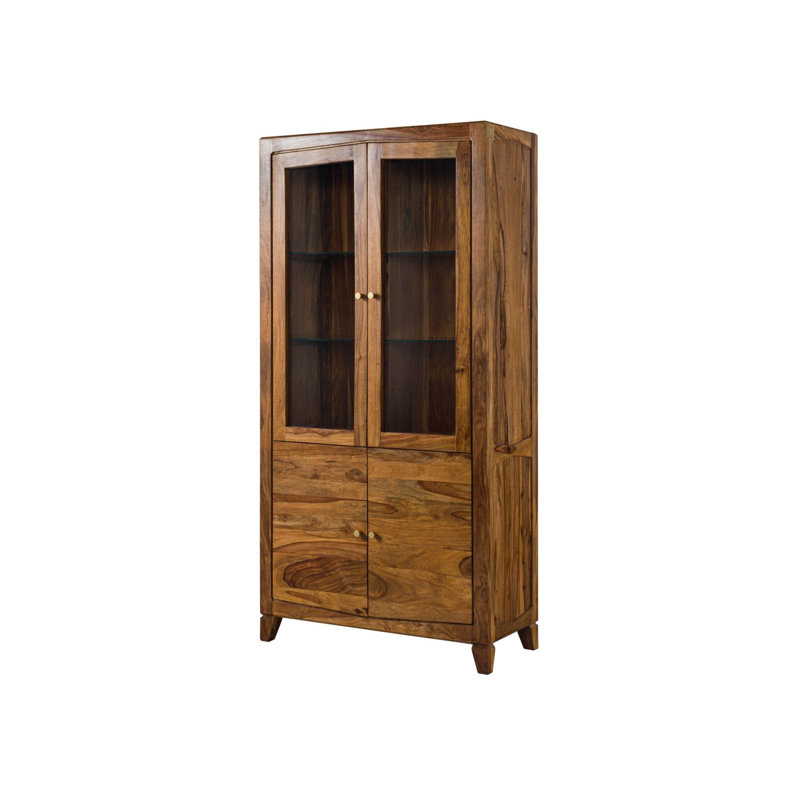 Ancona Display Cabinet, Brown lacquered