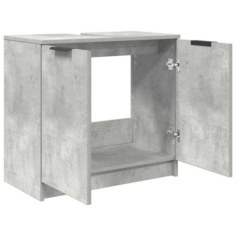 Freestanding Under Sink Cabinet, Concrete Grey