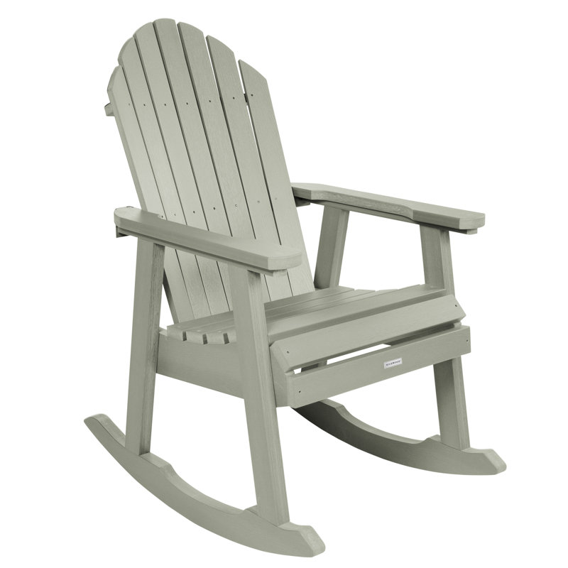 Hamilton Recycled Plastic Adirondack Rocking Chair, Green