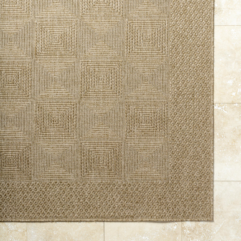Talbot Geometric Machine Woven Area Rug, Rectangle 7'10" x 10'