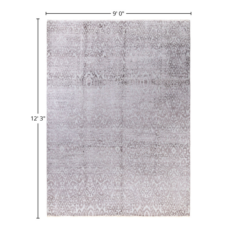 Overdyed One-of-a-Kind 9' 0" X 12' 3" Hand Knotted Area Rug