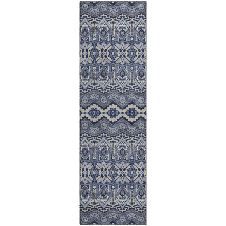 Premium Machine Washable Prisco Denim Rug