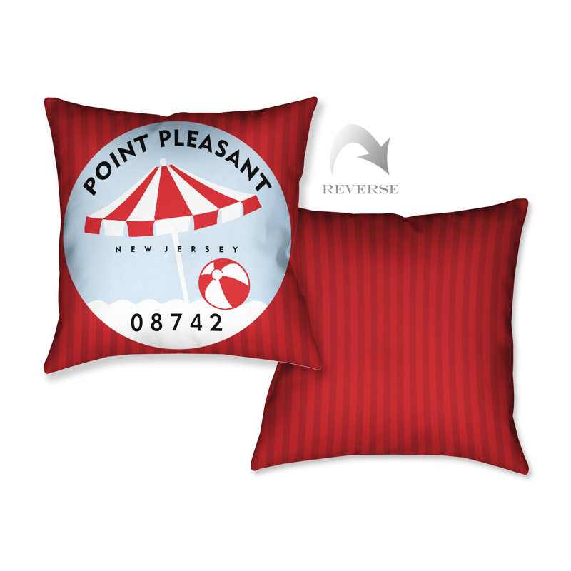 Point Pleasant Reversible Throw Pillow