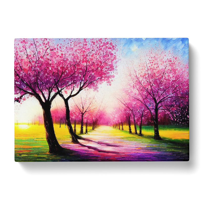 Cherry Blossom Tree Park Vol.2 - Wrapped Canvas