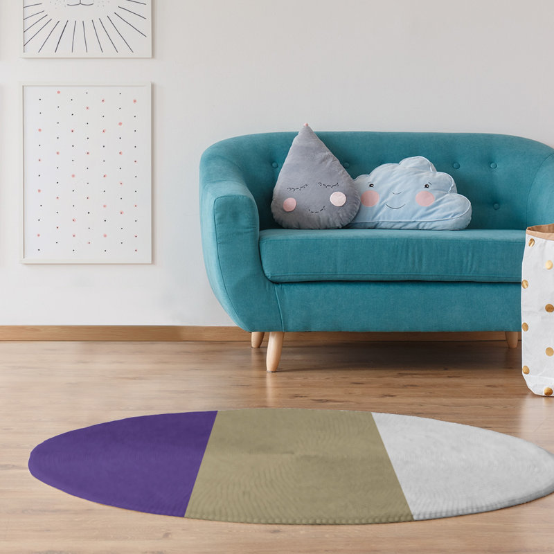 Chenille Indoor Rug, Round 5'
