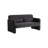 59.06'' 2-Seater Velvet Loveseat Solid Wood Frame with Storage Base, Movable Pillows, Scratch-Free Rubber Feet for Small Spaces-572487460