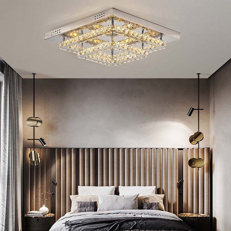 Hurd LED Flush Mount, 19cm H x 40cm W x 40cm D