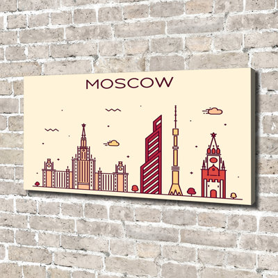 Moscow Buildings - No Frame Print on Canvas