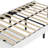 (Set of 2) Twin Upholstered Platform Bed with Cloud-Shaped Headboard and Under-Bed Storage Drawer