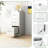 3 - Drawer Locked File Cabinet For Office/Home, A4/Legal Letter Storage, High Security Locking System, Tilting Design, Bearing Slides Lock Setup, Sliding Drawers-1074985167