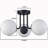 Celestyna Modern Matte Black Semi-Flush Led Globe Ceiling Light - 3 Light-1113674939