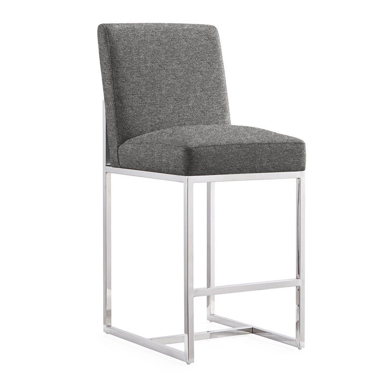 Element Upholstered Counter Stool with Metal Frame