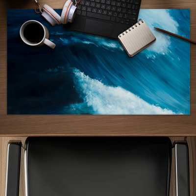 Unleashed sea - 14.00"x24.25" Desk mat