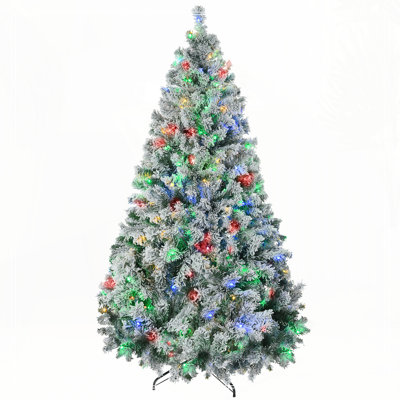 7.5ft Tall Prelit Artificial Christmas Tree