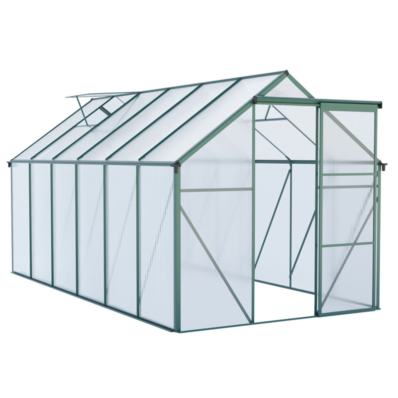 Serre en polycarbonate surélevée 6X12 pi