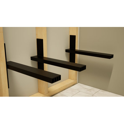 12in. x 2.5in. x 1in. The Original Shower Bench Bracket