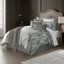 Ensemble de housse de couette et 2 taies décoratives Oxford-120905931