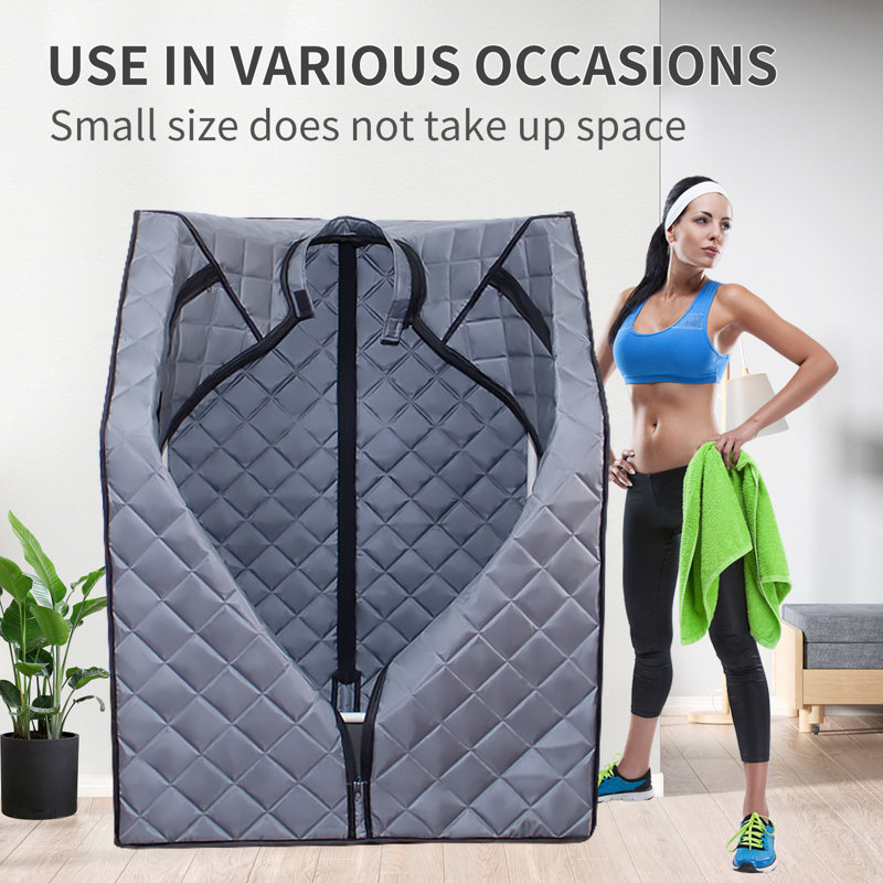 Steam For Home Use - 1000W Heater, 2L Generator, Foldable Chair, Remote, Promote Wellness Personal Capsule Being Remote