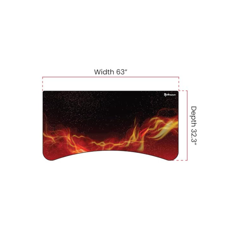 Arena Full-surface, Interchangeable, Water-resistant, And Washable Mouse Pad With Stitched Edges - Purple Galaxy, Red