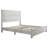 51.2" Solid Wood Bed Frame, Rustic Platform Bed With Spliced Headboard-1420080801-1420080800