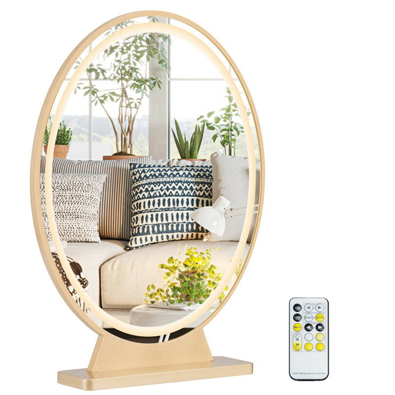 Cevin Hollywood Lighted Makeup Mirror, Gold