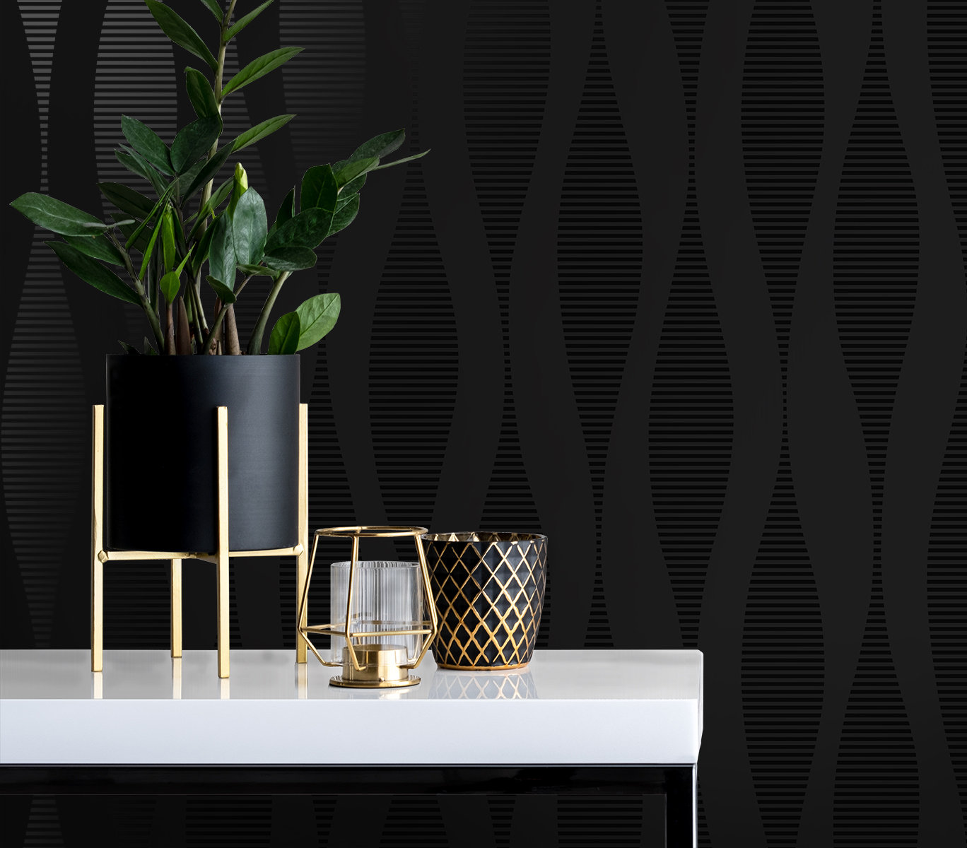 Wrought Studio™ Peel & Stick Geometric Roll | Wayfair