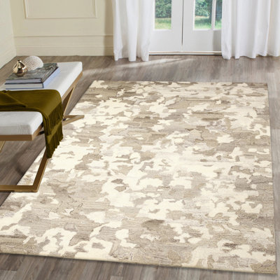 Wool Abstract Indoor Rug
