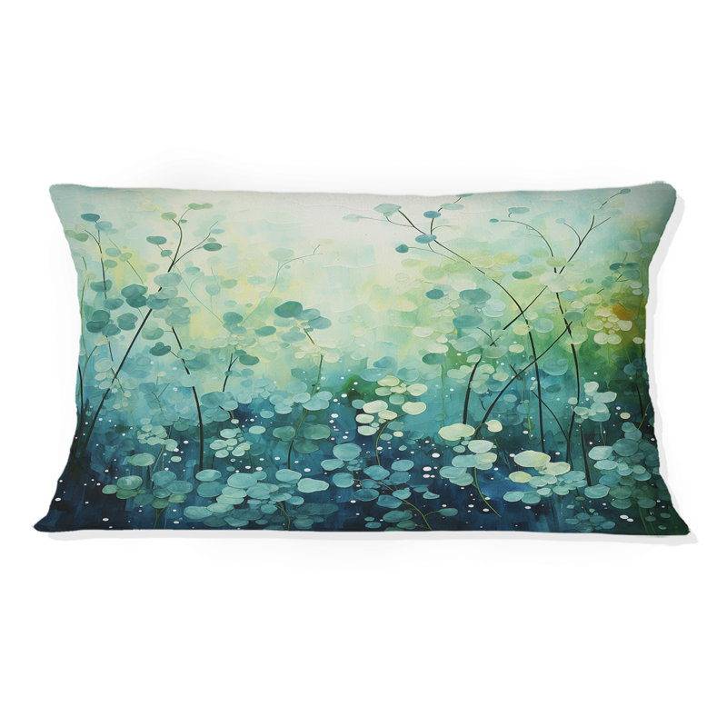 Coussin Misty Meadow I - Abstract Landscape