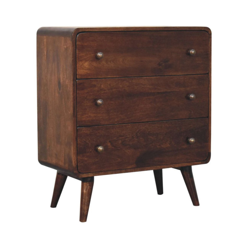Commode moderne, commode contemporaine, commode, Noyer
