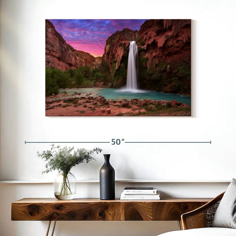Alvord, superbe cascade Havasu, H 26 po x l 39 po