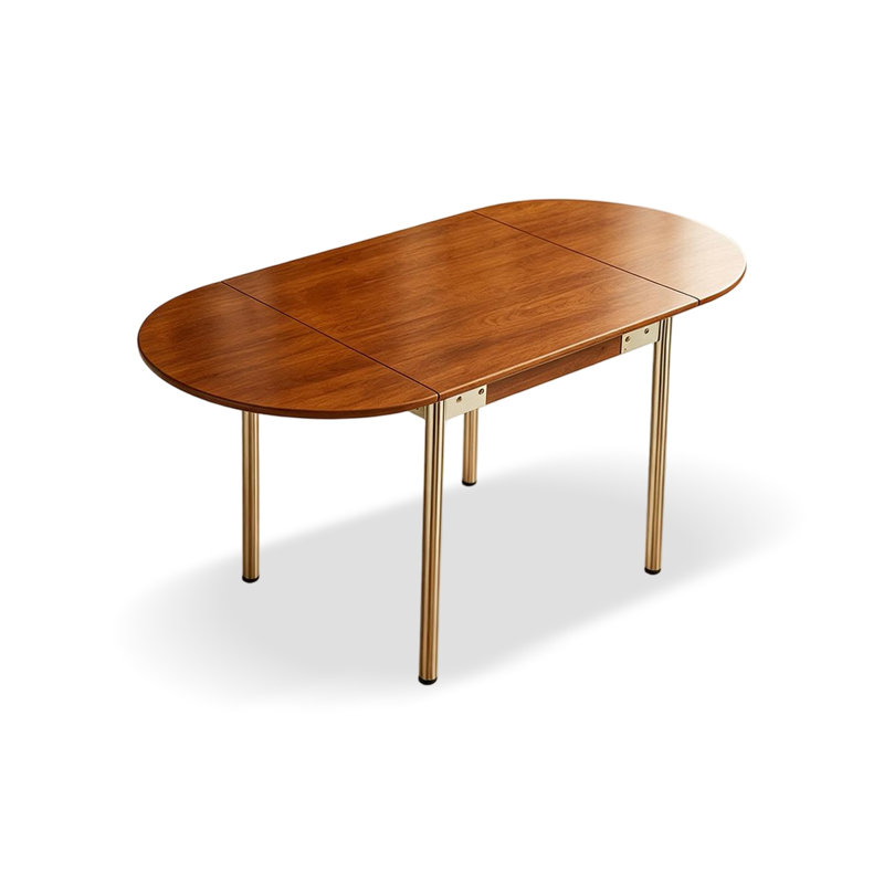 Brown Oval Solid Wood Dining table