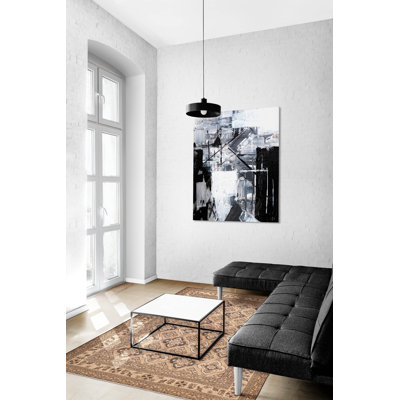 Finest Kargahi Copper Rug 6'7" x 9'2"