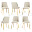 48cm H Linen Upholstered Upholstered Back Side Chair-960480530