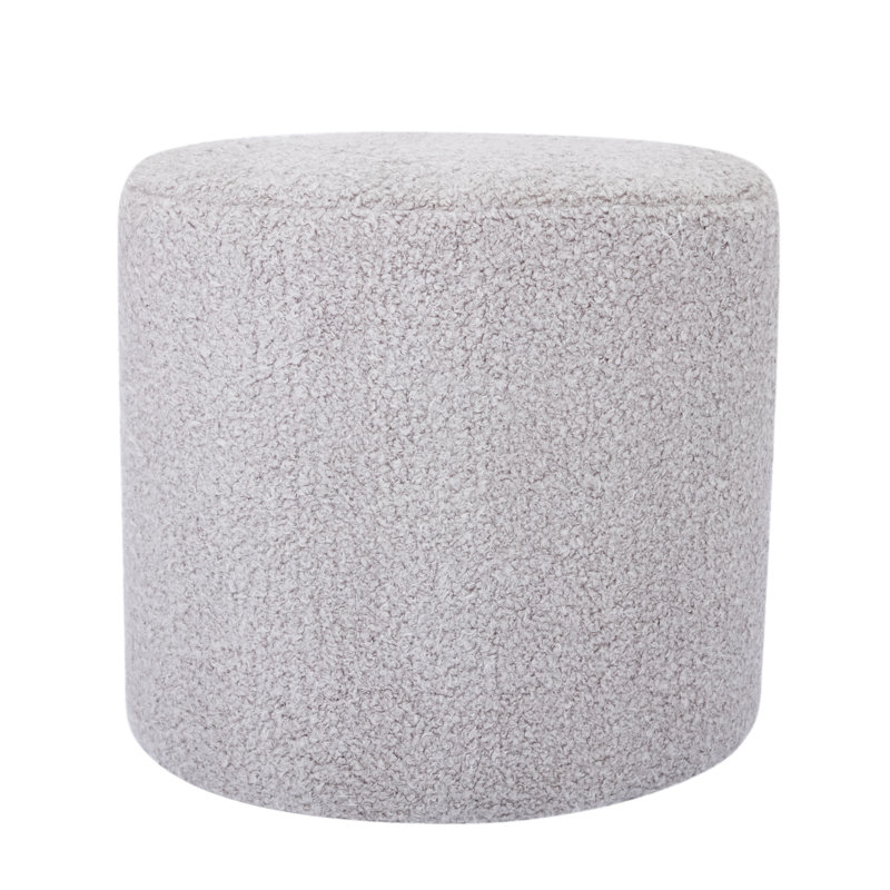 Josiah Upholstered Pouf, Gray