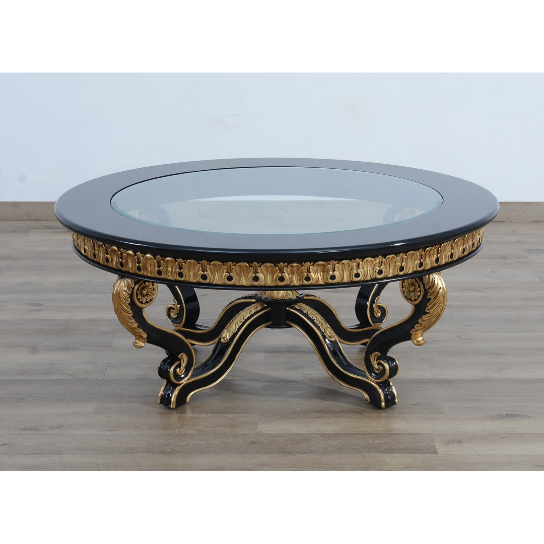 Pinecrest Glass Top Coffee Table Astoria Grand 