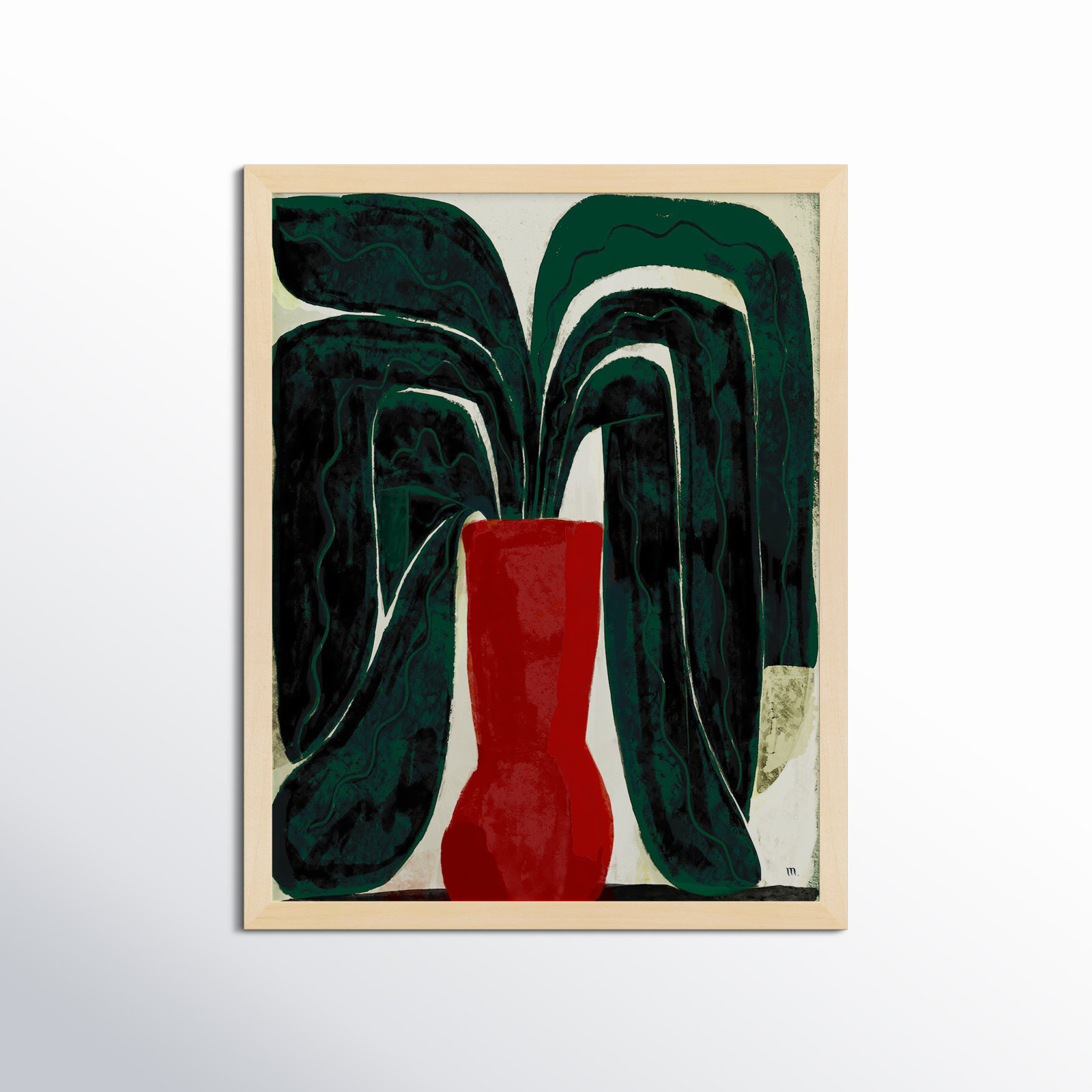 Plant #8 by StudioM, Brown, 38" H x 30" W x 1.25" D