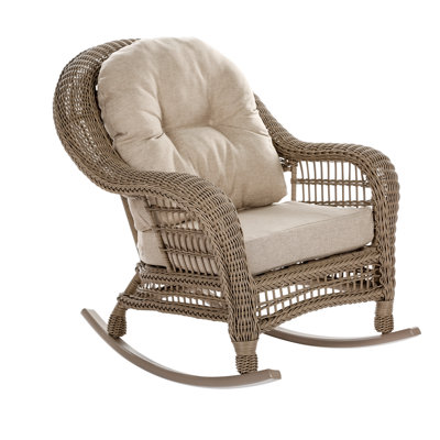 Garden Patio Rocking Chair with Cushions