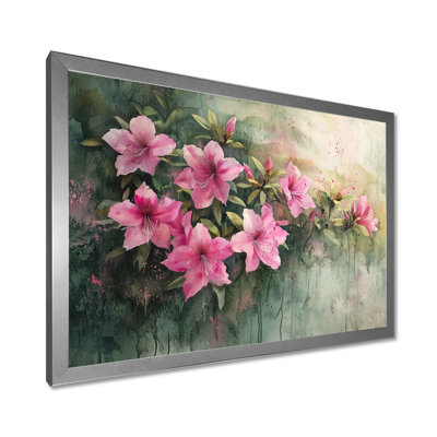 Summer Rhododendron Flower In Countryside II - Rhododendron Wall Art