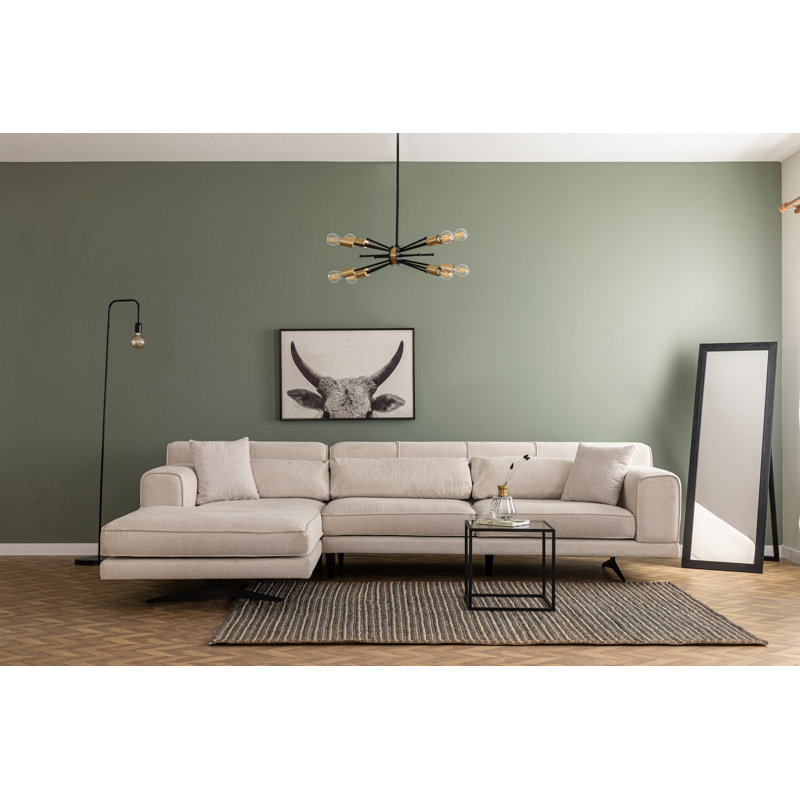 Kint 4 Seater Sofa & Chaise, Beige, Left Hand Facing