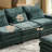 {New Arrived} 99.50 Inch 3-Seater Chenille Modular Sofa Set with Movable Ottoman,Free Combination-89612769