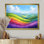 Arc-en-ciel au-dessus des collines luxuriantes - arc-en-ciel, art mural