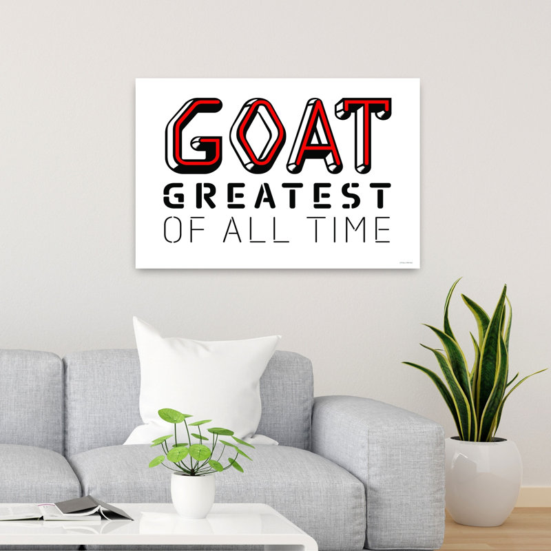 Art mural contemporain audacieux Gamer Goat, H 24 po x l 36 po