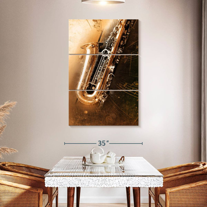 Abarca Saxophone Symphony, 57" H x 36" W