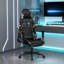 Fauteuil de massage avec repose-pieds-397500817